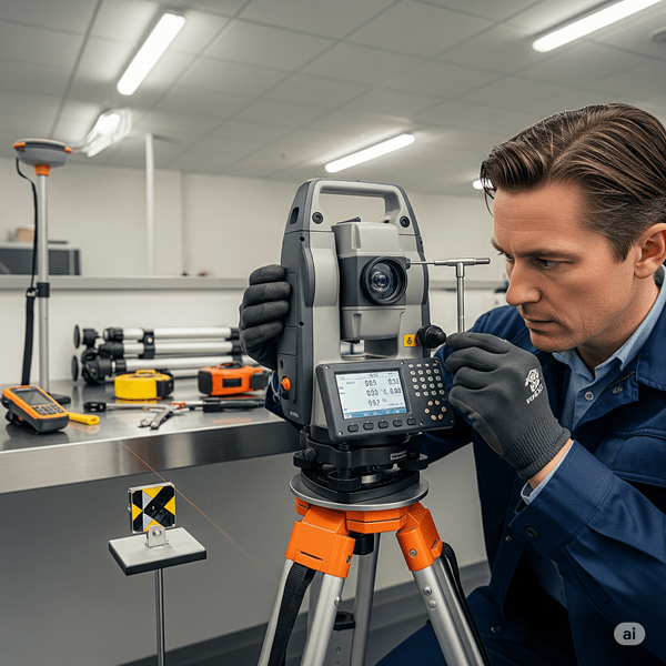 آموزش کالیبراسیون تجهیزات نقشه برداری